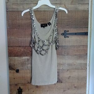 Miss Me Sparkle Tank Top Size S